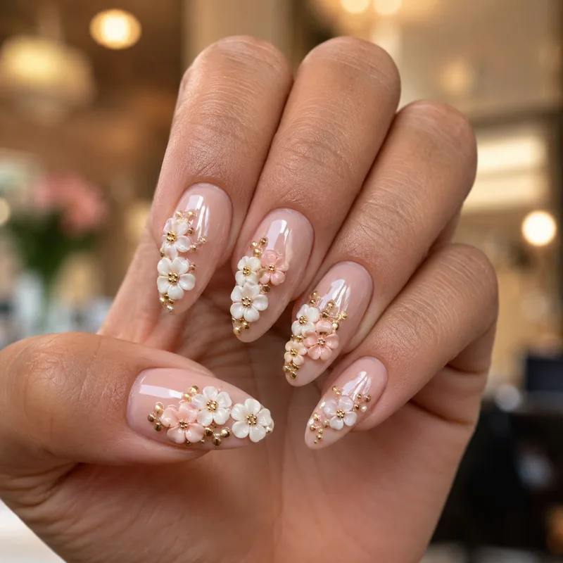 KI-erzeugtes Nageldesign: 3D-Nägel