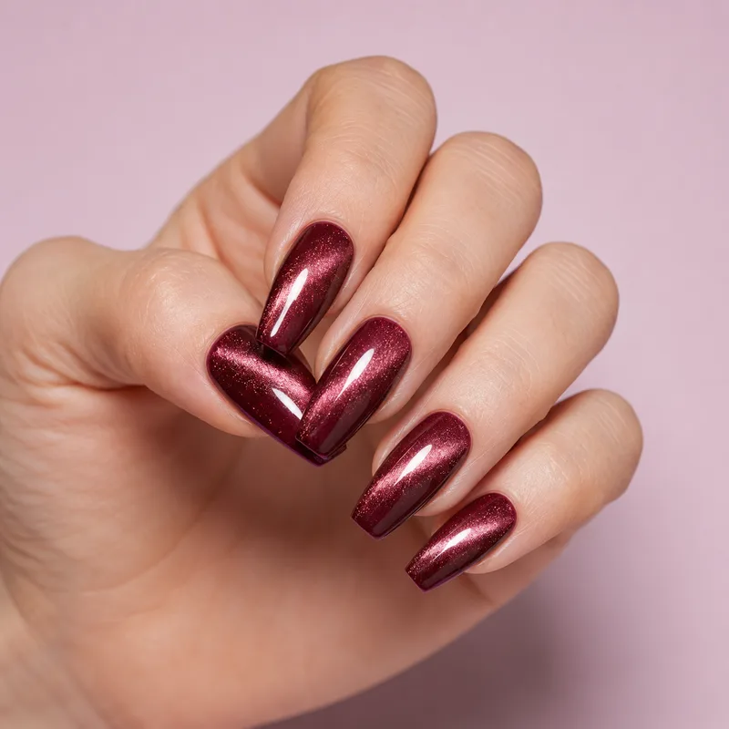 KI-erzeugtes Nageldesign: Cat-Eye-Nägel