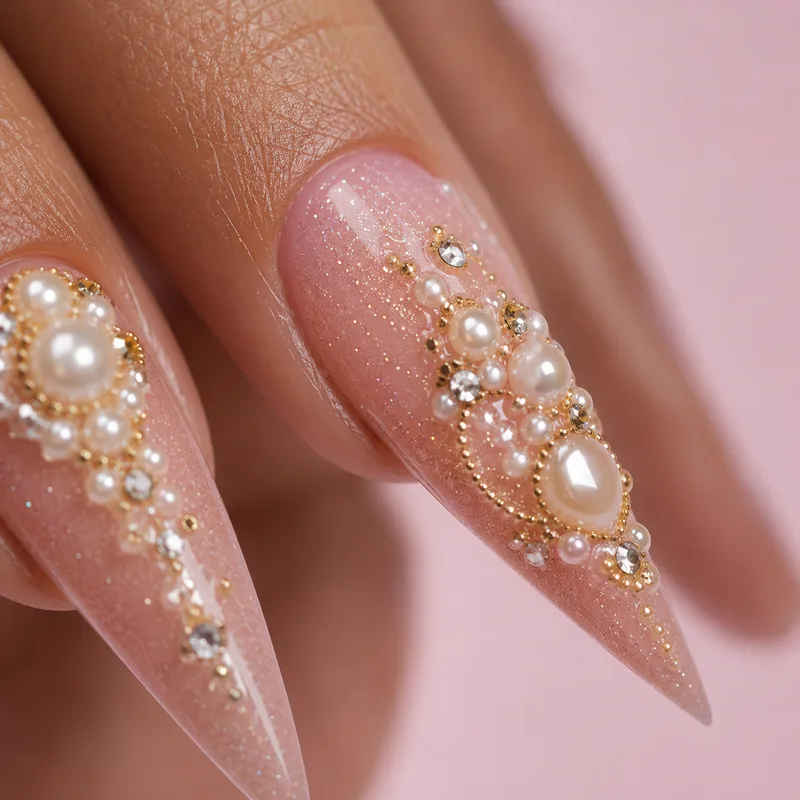 KI-erzeugtes Nageldesign: 3D-Nägel