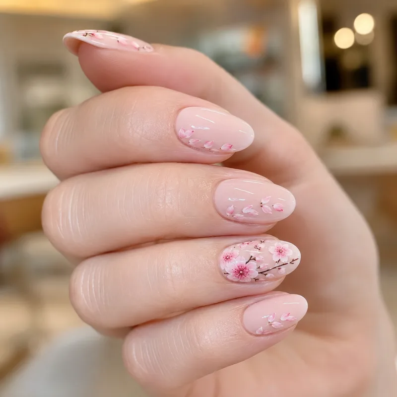 KI-erzeugtes Nageldesign: saisonale Nägel
