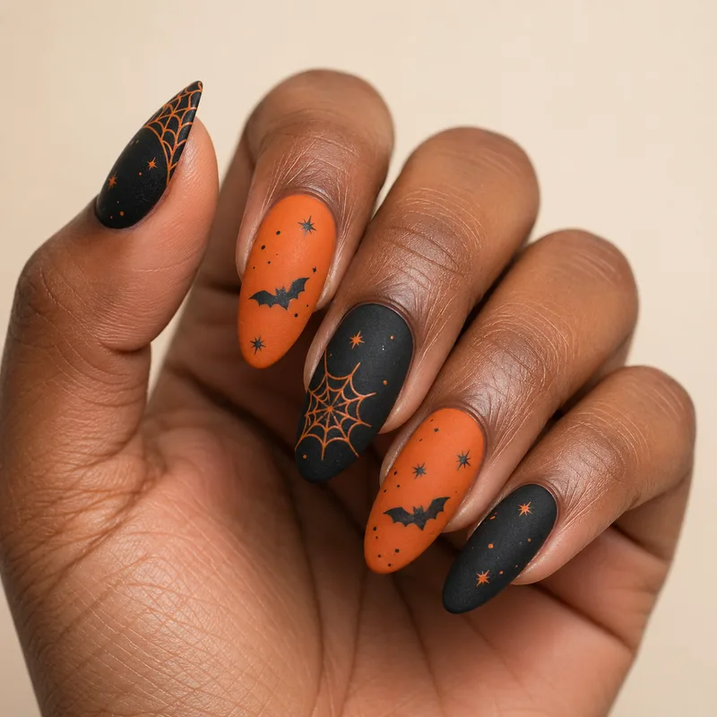 KI-erzeugtes Nageldesign: saisonale Nägel